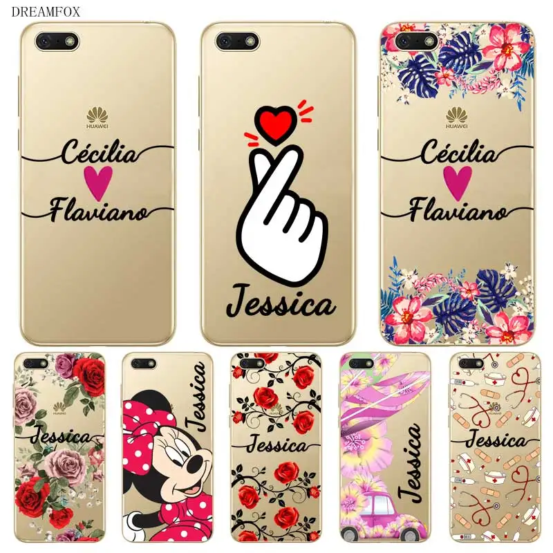 Love Custom Name DIY Clear Soft Silicone Case Cover For Huawei Mate 8 9 10 20 30 Lite Pro Coque Capa |
