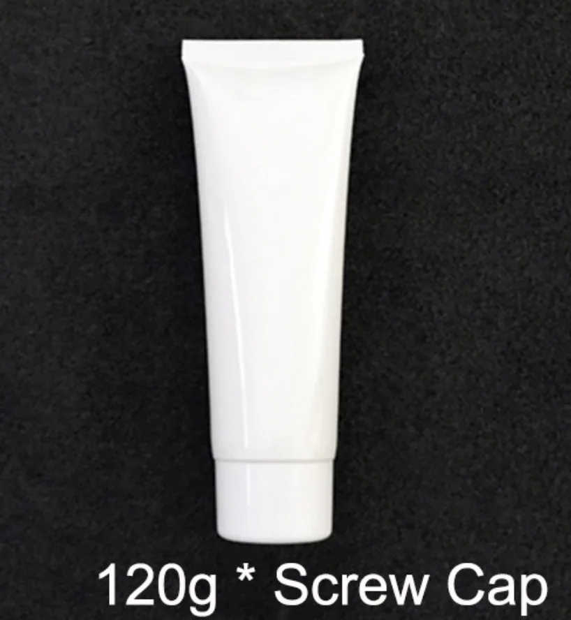 120ml 5 мл 10 мл 30 мл 50 мл 100 мл 200 мл белая пластиковая мягкая бутылка для макияжа для выдавливания крема пузырьки для шампуня емкость для лосьона 30 шт - Цвет: 120ml