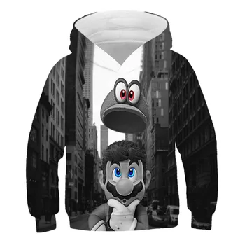 

Cartoon Mario Sweater 3D Printed Hoodies Boys/Girls Fashion Long Sleeve Hooded Sweatshirts 2019 Hot Sale Street Wear Clothes