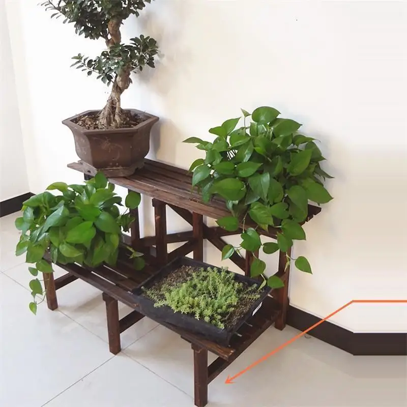 Para Flores Estanteria Plantas Rak Bunga деревянные полки для улицы Stojak Na Kwiaty балкон Цветочная полка стойка завод Стенд