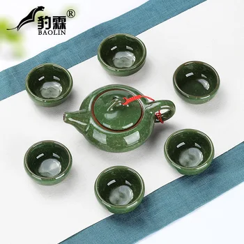 

Set of ice to crack kung fu tea set suit household jingdezhen ceramic tea cup teapot tea tea tea in the living room
