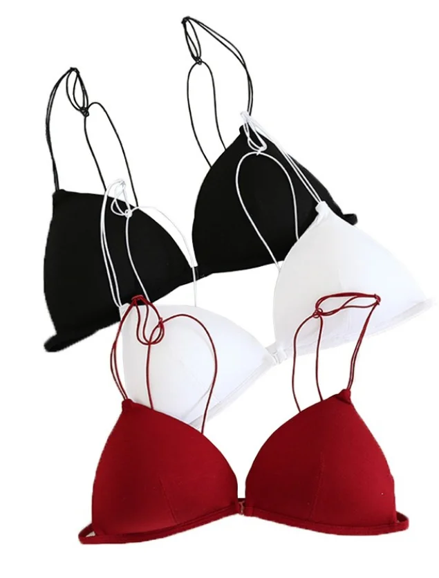 Bra Without Steel Ring Push Small Chest  Cotton Bras Women Comfortable -  Summer Thin - Aliexpress