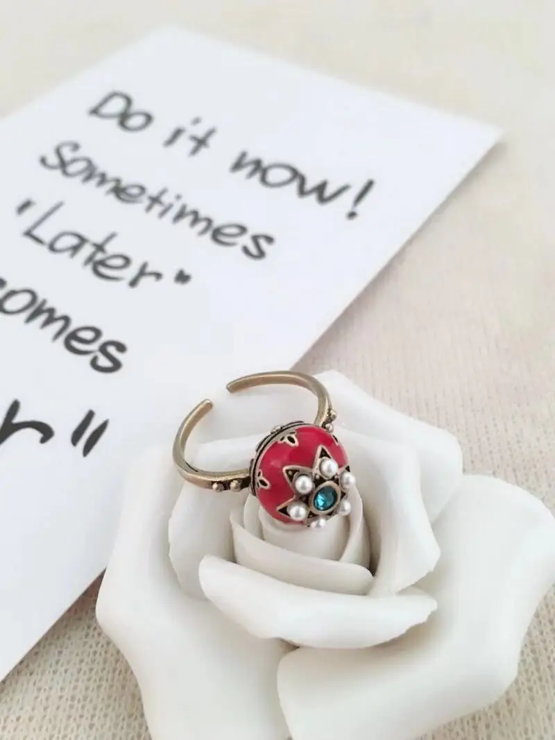 

Luxury high-end customized New Year's Christmas Birthday Gift Retro elegant pearl ring ZP77026027