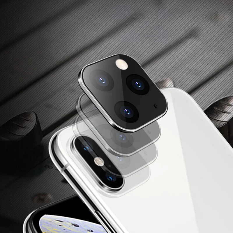 Пленка для объектива камеры из закаленного стекла для iPhone X XS MAX, чехол для камеры, Сменный Чехол для iPhone 11 Pro MAX, кольцевой чехол