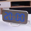 Alarm Clock Digital Electronic Smart LED Mirror Snooze Table 2 USB Output Ports Phone Charging Auto Adjustable Light Wall Watch ► Photo 2/6