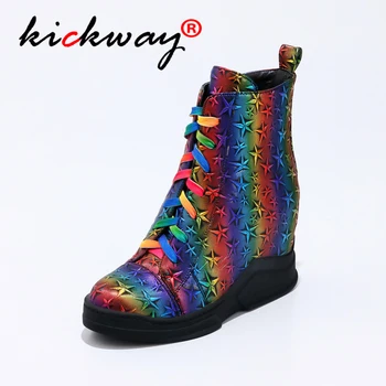 

Women Boots Hot Ankle Boots Height Increased Female Winter Shoes For Martens Boots Women Punk Gothic Shoes Casual Women Shoes