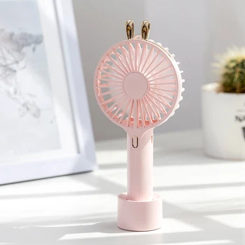 

1200mAh Mini Fan USB Rechargeable Handheld Silent Strong Wind Personal Air Cooler with Light Portable Desk Fan for Home Outdoor