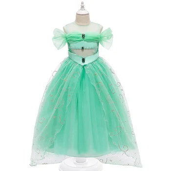 

Fancy Aladdin Dress For Girls Cosplay Jasmine Princess Dresses Kid Halloween Birthday Party Elsa 2 Clothing Children Vestidos