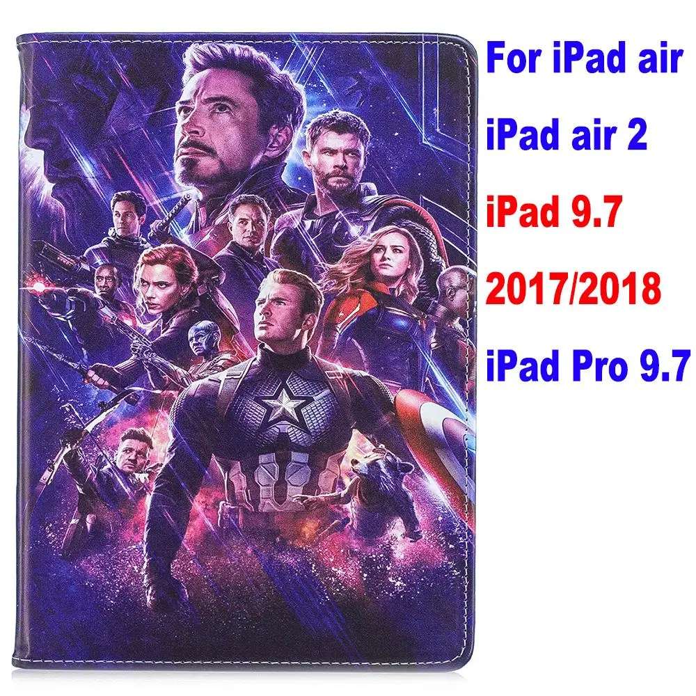 as photo Чехол для ipad 4 air 2 ipad 9,7 ipad mini 1/2/3/4/5 Pro Movie Marvel Мстители эндгейм Тор стенд coque capa Cover - Цвет: as photo