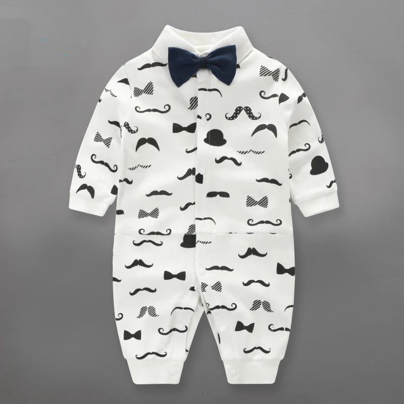 Хлопковые детские комбинезоны, одежда для маленьких джентльменов, Roupas Bebe, Комбинезоны для грудничков, весенняя одежда для новорожденных, комплекты для маленьких мальчиков - Цвет: Style C