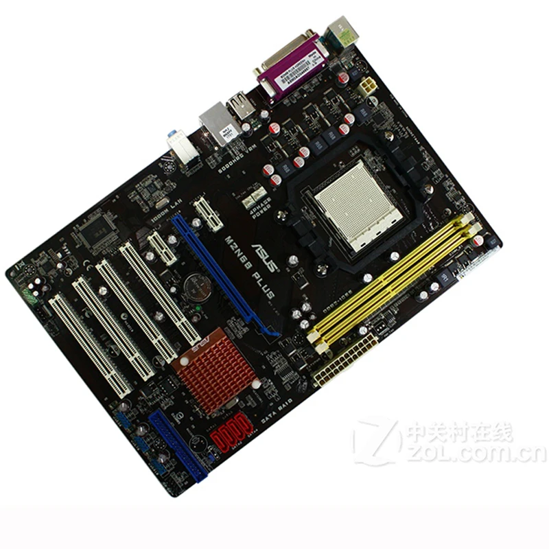 Для NVIDIA nForce 630A ASUS M2N68 PLUS для Socket Phenom II AM2/AM2+ материнская плата DDR2 8 ГБ SATA II USB 2,0 ATX используется материнская плата