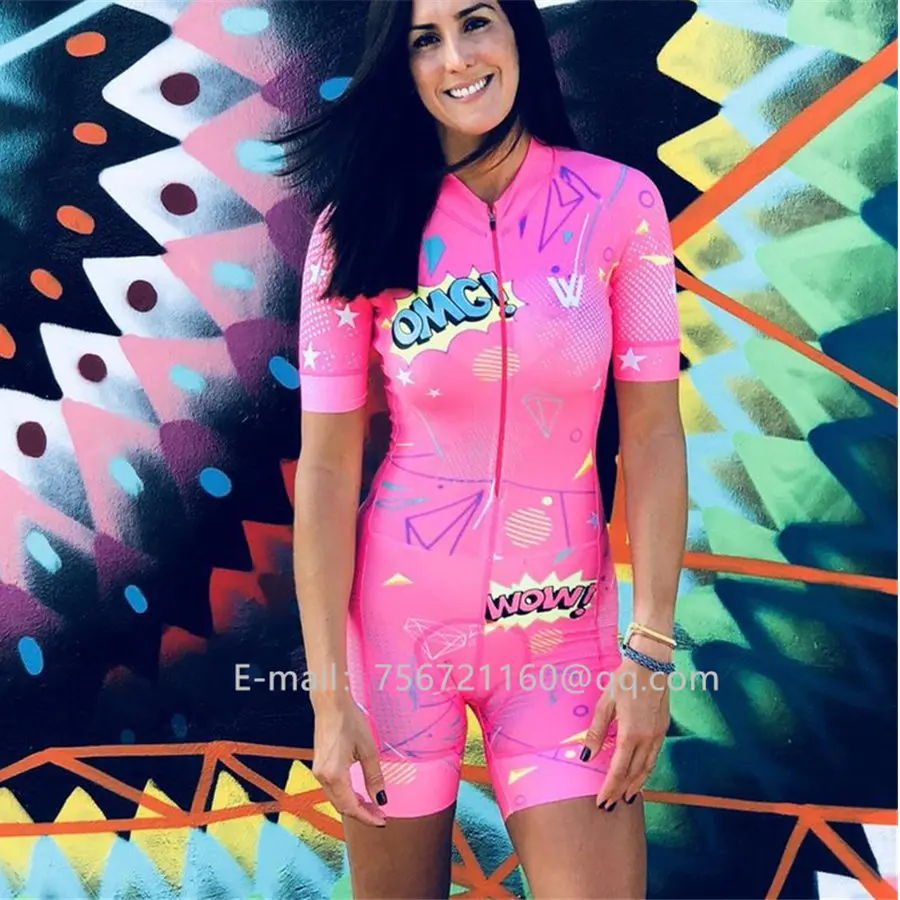 VVSPORTSDESIGNS, ropa verano mujer, Женская Спортивная одежда для триатлона, велосипедная облегающая одежда, ciclismo, боди, костюм для велоспорта на открытом воздухе, MTB - Цвет: Небесно-голубой
