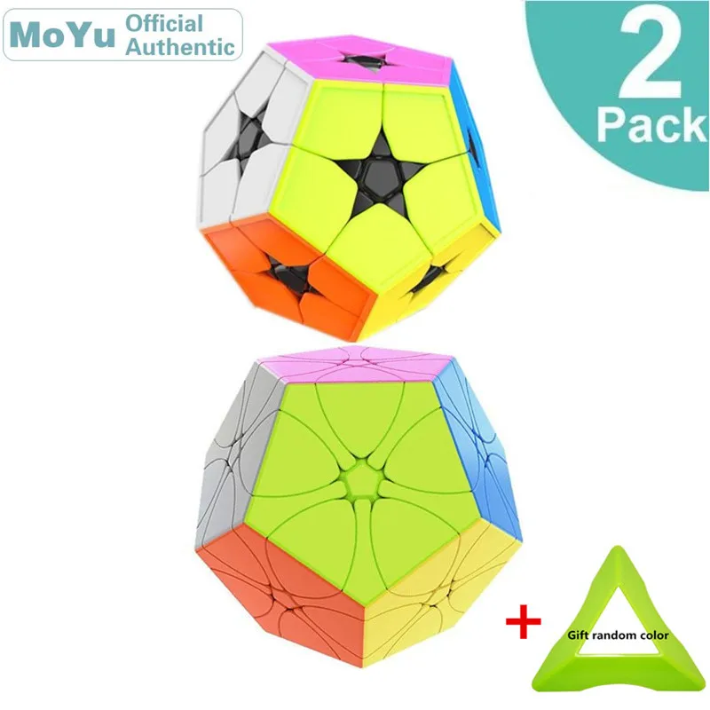 Moyu, 2 шт., Meilong, Магический кубик, набор, 2x2, Megaminx/слива, Megaminx, Meilong, 3 шт., Магический кубик, набор, скоростная головоломка, куб, игрушки