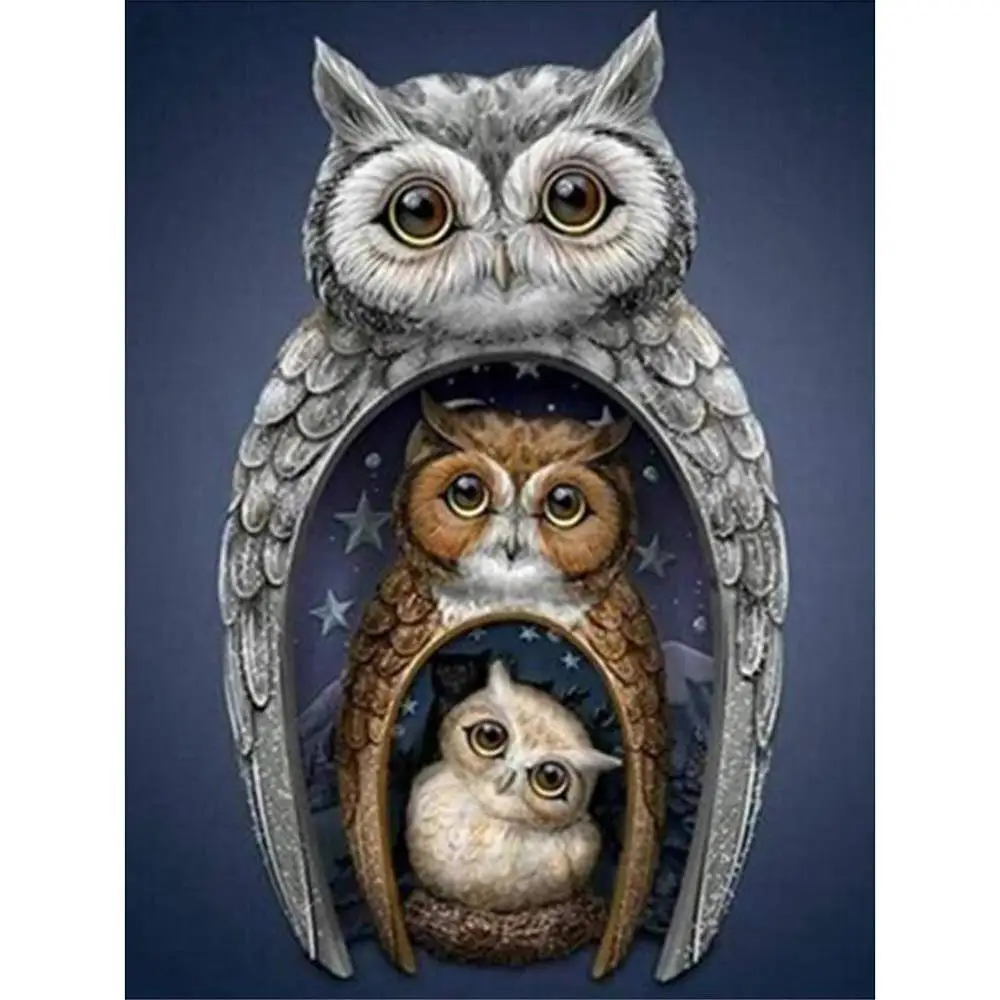 

New Full Square / Round Drill Diamond embroidery for baby room 5d diy diamond painting Pictures rhinestones diamond cartoon Owl