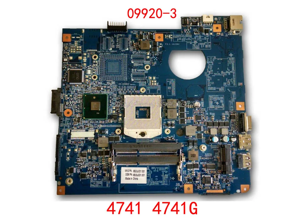 Материнская плата для ноутбука ACER 4741 4741G MB.BJE01.001 09920-3 JE40-CP 48.4GY02.031 материнская HM55 DDR3