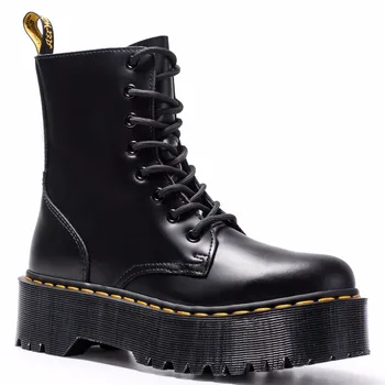 

Women Ankle Boots Work Boots Women Leather Boots Martens Autumn Botas Mujer Female Comfortable Shoe Q10-19