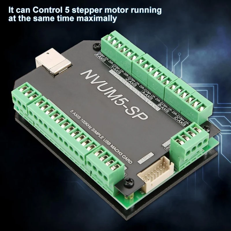 NVUM5-SP USB MACH3 интерфейсная плата 5 контроллер ЧПУ 100 кГц для шаговый моторный инструмент профессиональный