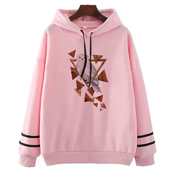 

Owl Woods Women　Creative Design Print Hoodiess New Arrival Autumn Style Girl Hoodies Oversized Clothes