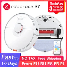 Roborock – aspirateur Robot S7 pour la maison, balayage, lavage et vadrouille, aspiration de poussière type Cyclone 2021 PA, planification intelligente via application XIAOMI, nouveauté 2500