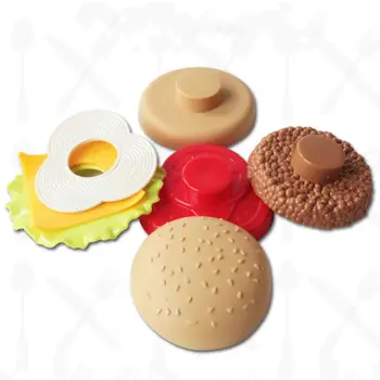 

1 Set Kids Hamburger Chips Toy Congnitive Puzzle Play House Tools for Children Congnitive Puzzle Aid