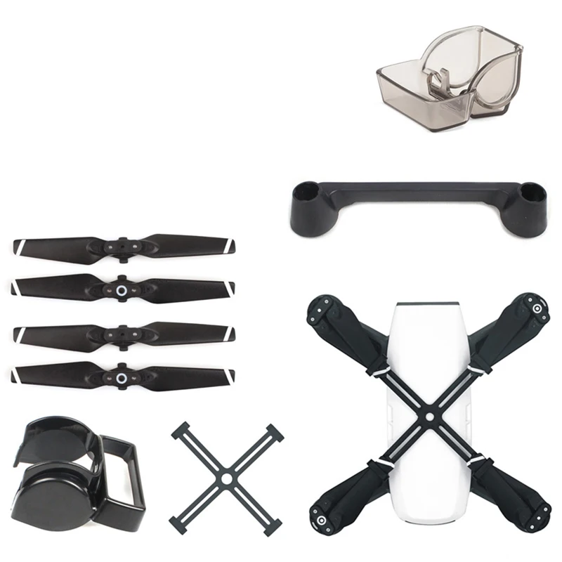 

FFYY-Accessories Remote Controller Joystick + Lens Cap + Sun Shade + Propeller + Prop Clip Protector For Drone