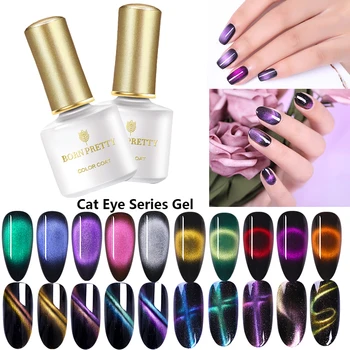 

BORN PRETTY 6ml Gel Nail Polish Magnetic Cat Eye Effect UV Gel PolishChameleon Gel varnish Soak Off UV LED Varnish