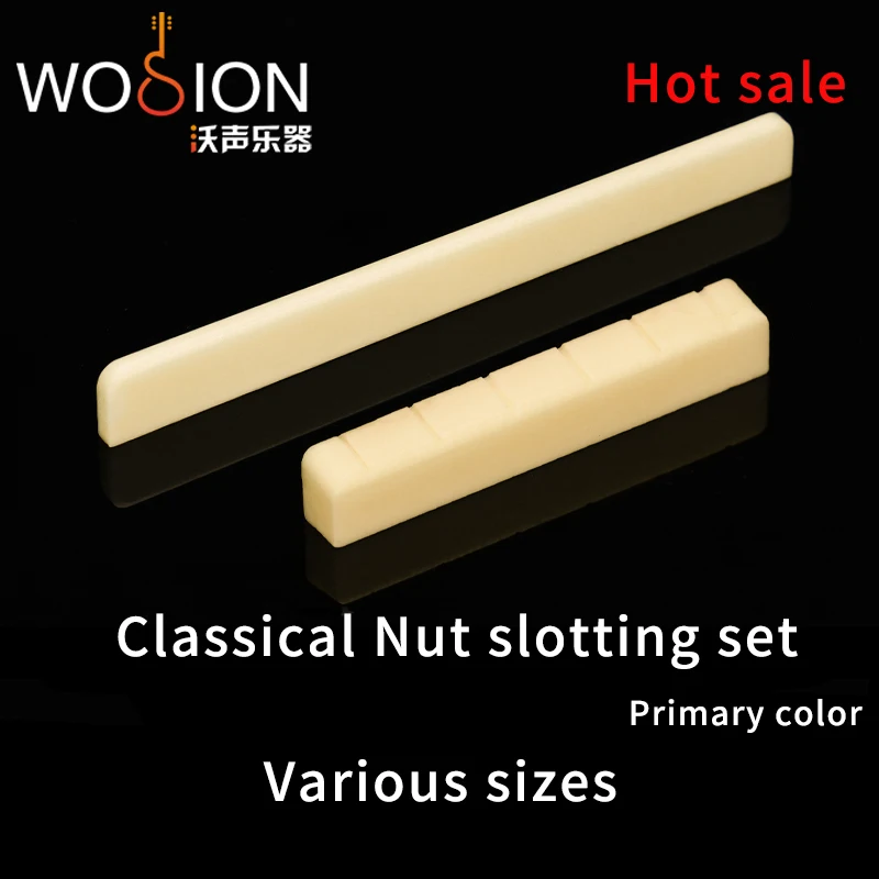 Guitar Nut Wosion Bovine Bone Primary Color Acoustic Classical Slotted Various Sizes