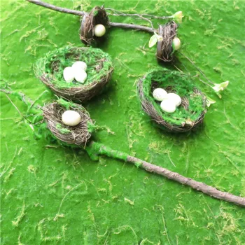 

BIRD'S NEST Korean Style Floral Ha'apai Pastoral Village Model BIRD'S NEST Decoration Manufacturers Direct Selling