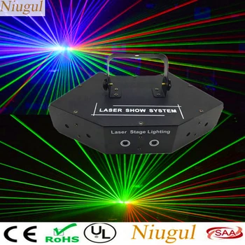 

6 Lens RGB Scan Laser/DJ Lighting Laser Projector/Full Color DMX512 Beam Effect Stage Light/KTV Disco Home Party Lamp Scanner