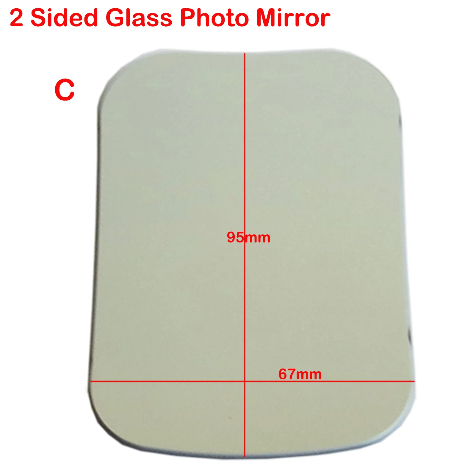 

Dental Intra Oral Double-Sided Photo Mirror Glass Photographic Size C