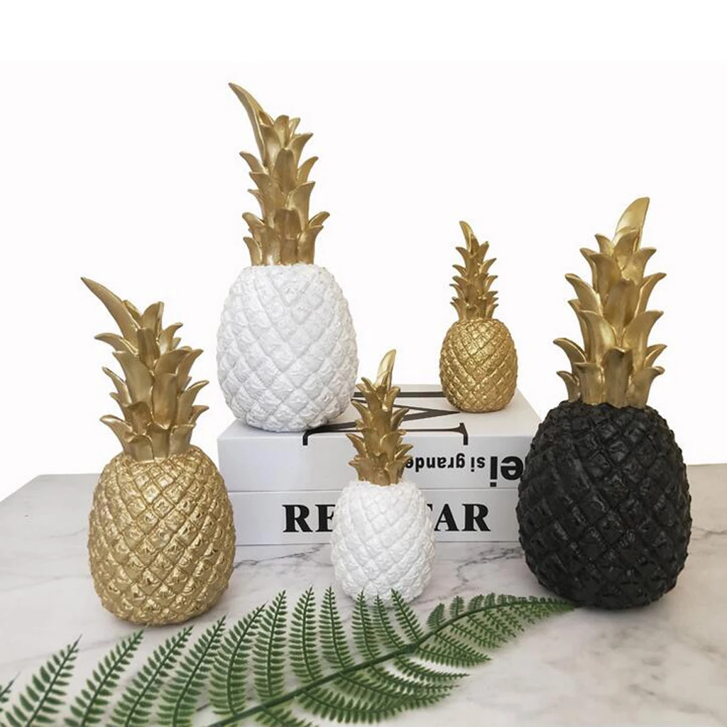  Gold Pineapple Showpiece Beautifully Sculpted Decorative Ornament L/S