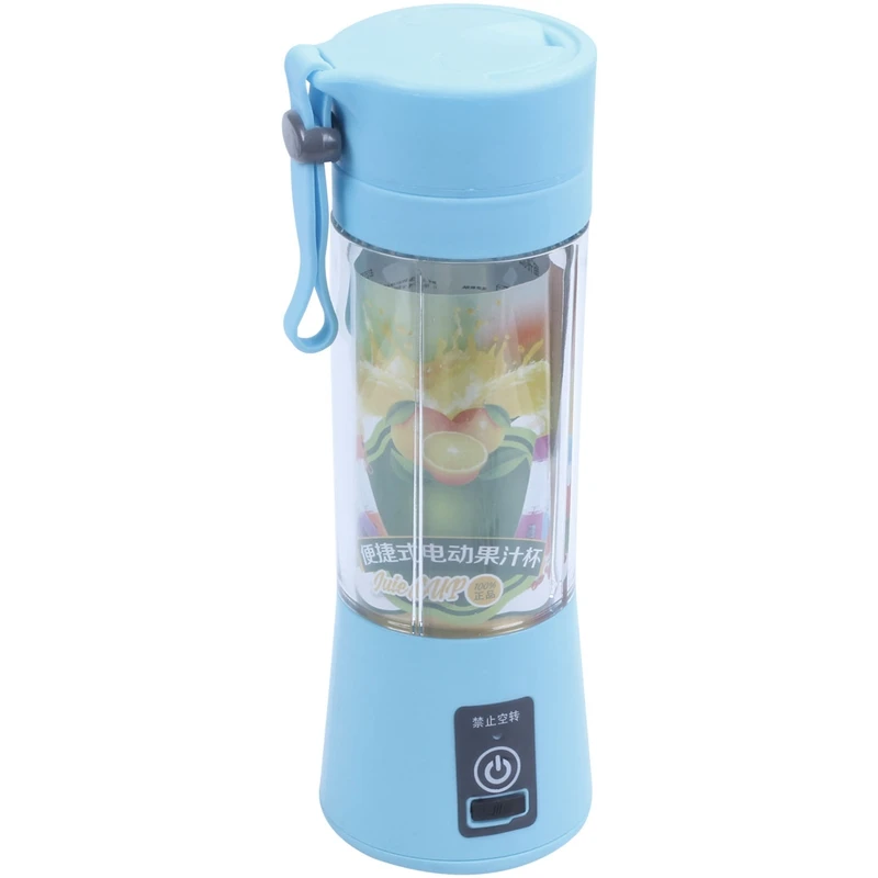 

380ml USB Rechargeable Juicer Bottle Cup Juice Citrus Blender Lemon Vegetables Fruit Milkshake Smoothie Squeezers Reamers Bottle
