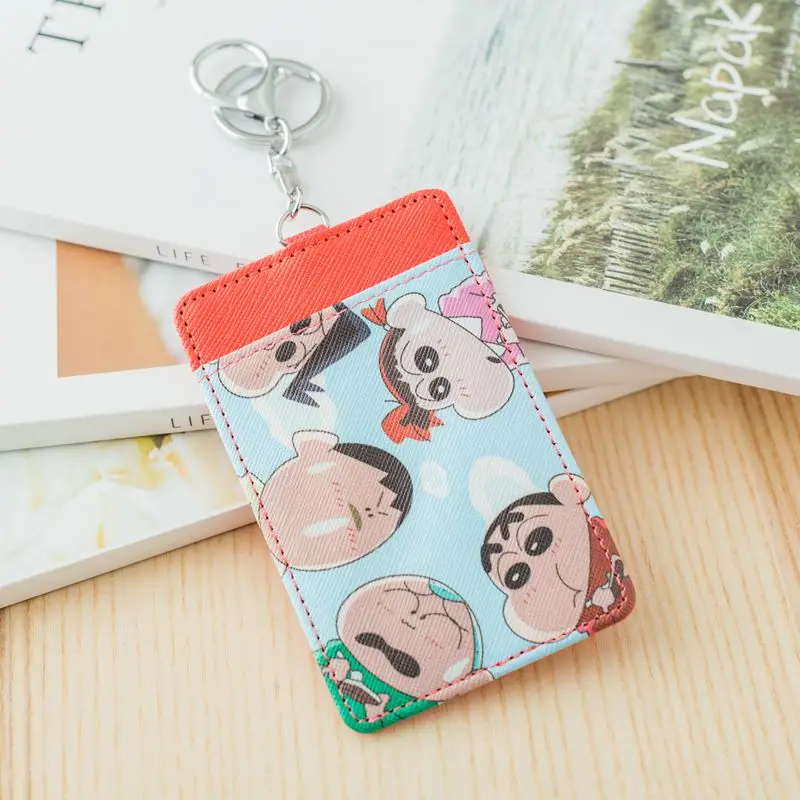 see chart8 Крутой модный Зонт кошка Мэри Crayon Shin-chan аниме, плюшевая держатель для карт PU мультфильм Кредитные ID Сумки монета автобус карта кошелек девушки горячая новинка - Цвет: see chart8