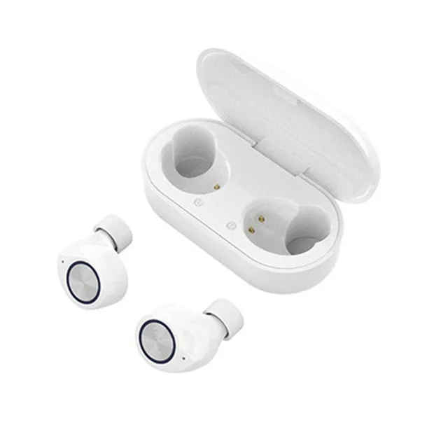Белый TW60 беспроводные наушники Bluetooth наушники спортивные бизнес наушники сенсорная кнопка дизайн гарнитура для iphone xiaomi samsung oppo - Цвет: Белый