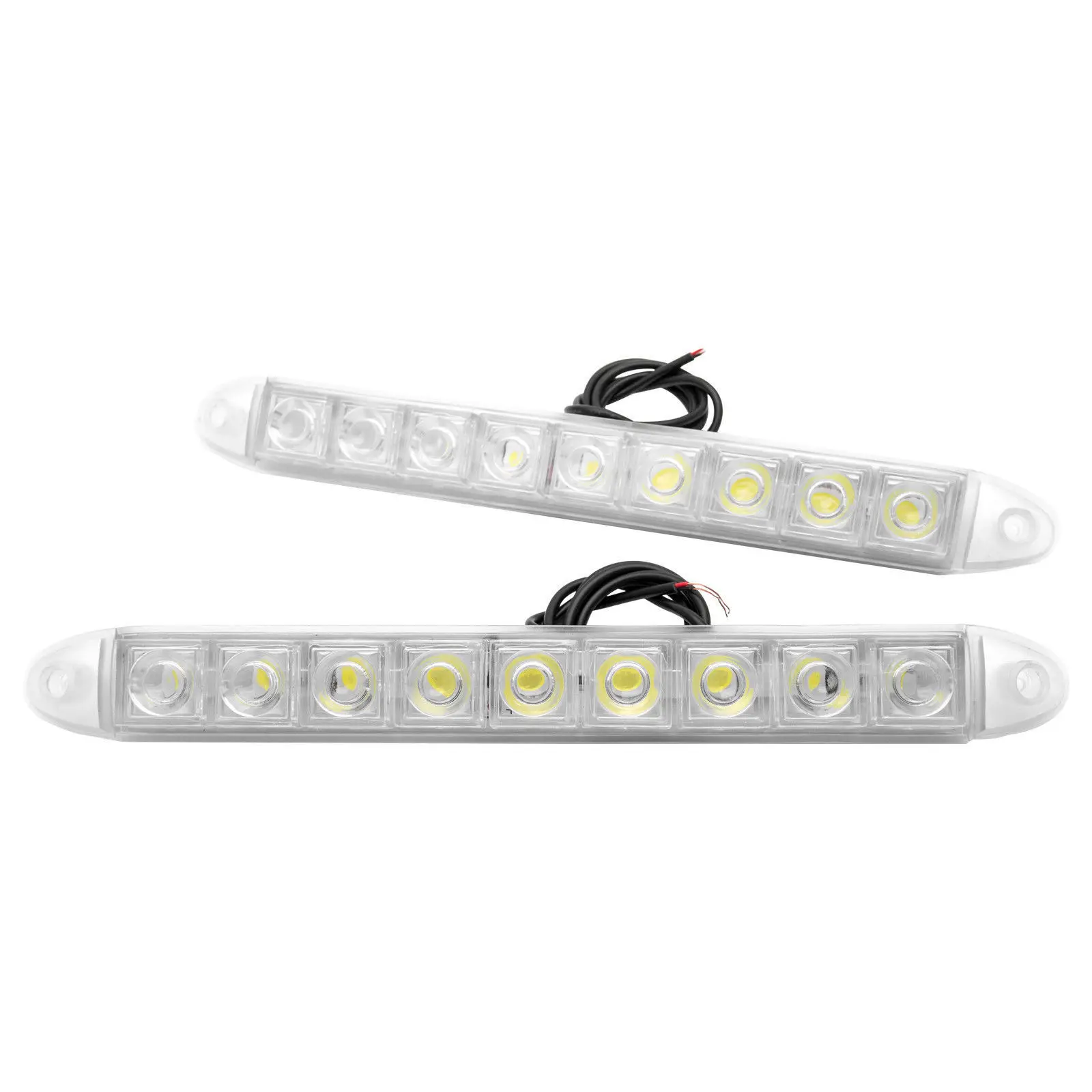 

2X9LEDs Daytime Running Light DRL Car Fog Lamp 12V RV Day Light White Side Marker Signal Lamp Car Accessories Universal