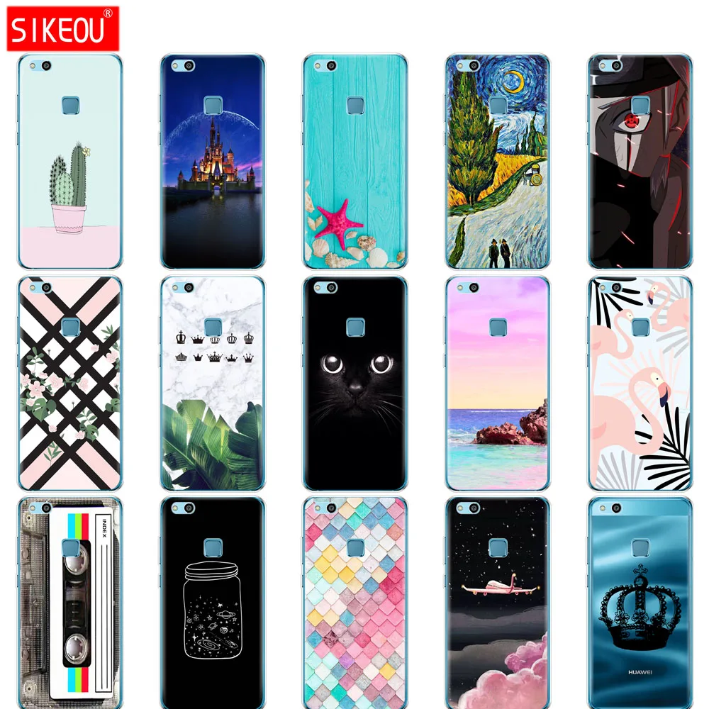 SIKEOU чехол для телефона huawei P10 LITE Plus 2017 Мягкий ТПУ силиконовый 360 полная защита