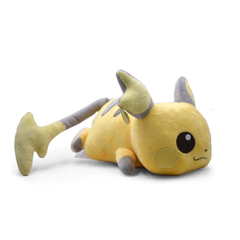 Takara Tomy crauching Raichu аниме плюшевые куклы Peluche рождественские подарки для детей мягкая игрушка покемон