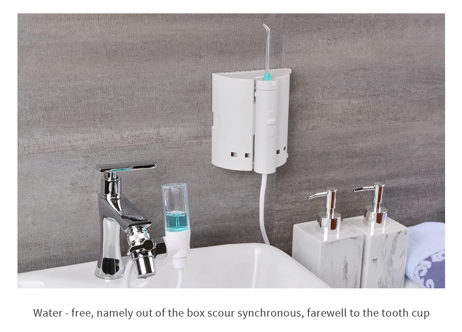 New Water Faucet Oral Irrigator Dental Flosser Portable 10 Tip Implement Irrigation Tooth Flossing Irrigation SPA Mouth Cleaner New Water Faucet Oral Irrigator Dental Flosser Portable 10 Tip Implement Irrigation Tooth Flossing Irrigation SPA Mouth Cleaner