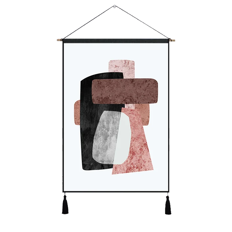 45X32cm Ренессанс визит в Италию и Европу по-прежнему винтажная висячая ткань хлопок линия живопись плакат домашний Декор настенный гобелен подарок - Цвет: 45X32cm