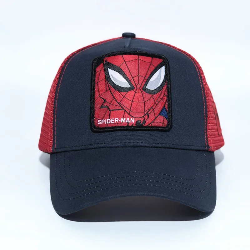 Marvel, супергерой, Тор, торбейсбольная Кепка, Odinson, серия Marvel, повседневная Кепка, высокое качество, шапки, Классический мультяшный стиль, Кепка водителя грузовика - Цвет: SPIDER MAN