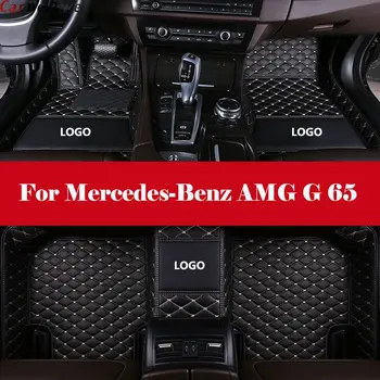 

Car Styling LHD car accessories car Floor Mats Leather Front&Rear Waterproof Car Floor Mat For Mercedes-Benz AMG G 65