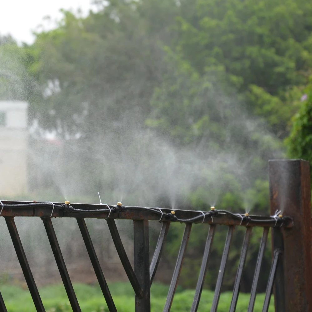 

Coolant System Outdoor 8M with 12 Nozzles Mist Coolant System Water Sprinkler Garden Patio Mister Cooling Spray Kits 1/2"
