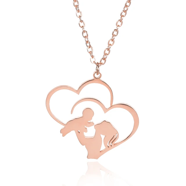 Simple Mama Letter Pendant Necklaces For Mother Golden Stainless Steel Mom Name Choker Necklaces Collier Charming Mother's Gifts d3