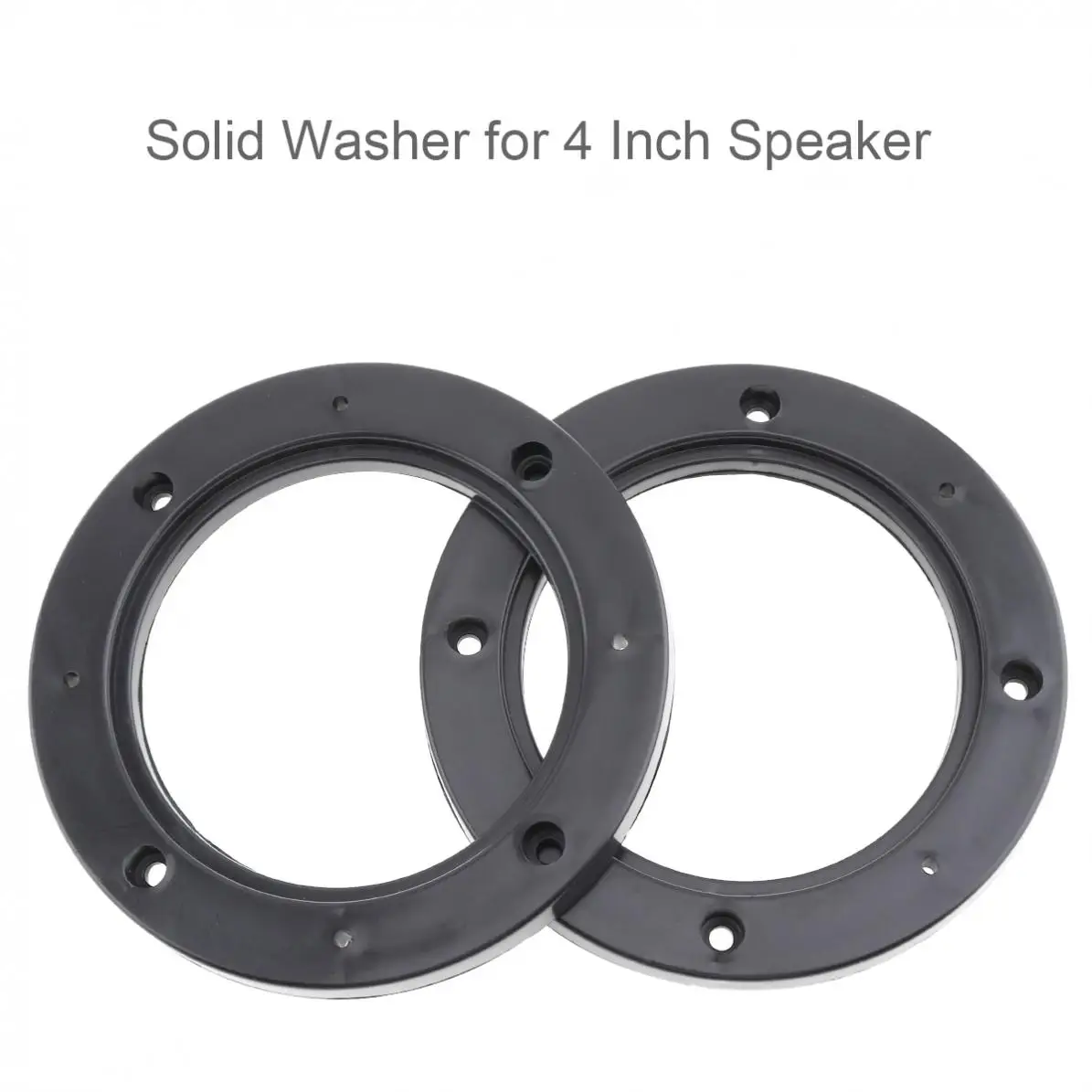 

2 Pcs Universal 4 Inch Car Speaker Gasket Waterproof Quakeproof Plastic Solid Washer Adapters Brackets Mounts Plates New