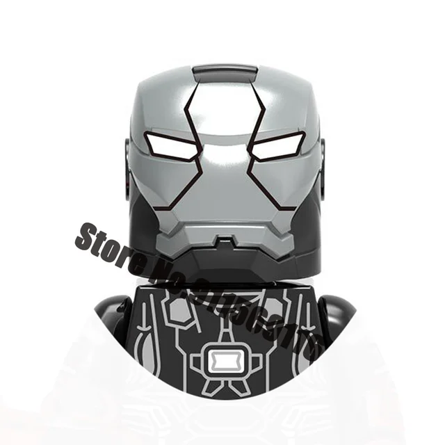 Superhero Iron Man Building Blocks Bricks Pepper Ultron Tony Stark Mark War Machine Action Figures Kids Toys Christmas Gifts H-X1167