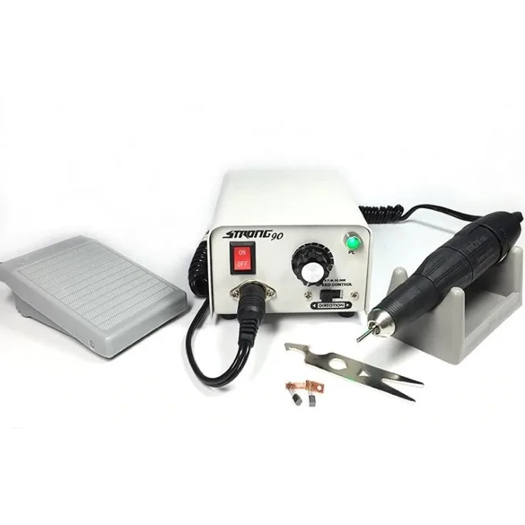 Strong 90 65 W power control 35000 rpm/min Strong 210 102hp micromotor handle electric drill for nails manicure apparatus