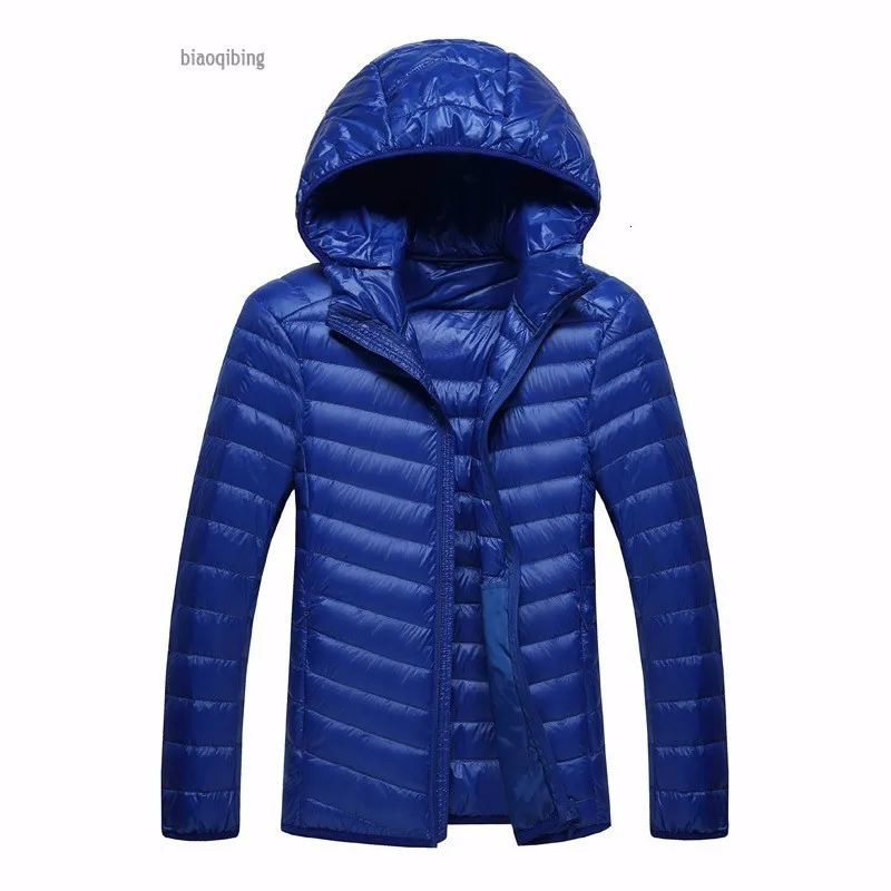 6XL 7XL 90% белая пуховая куртка с капюшоном теплая куртка пальто мужские перьевые сверхлегкие пуховики Мужская Верхняя одежда Пальто с сумкой для переноски