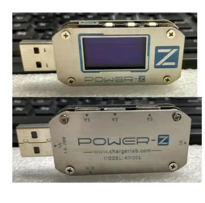 ChargerLAB POWER-Z PD тестер USB напряжение тока двойной тип-c инструмент KM001 Pro - Цвет: Tester--metal plate