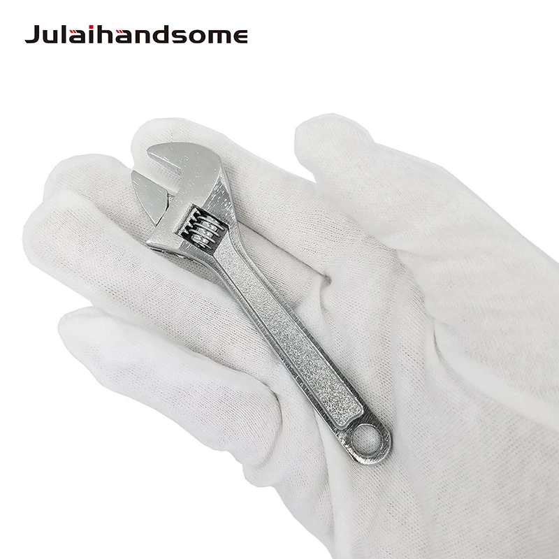 

4"/100mm Adjustable Mini Miniature Steel Spanner Wrench Model Making Crafts