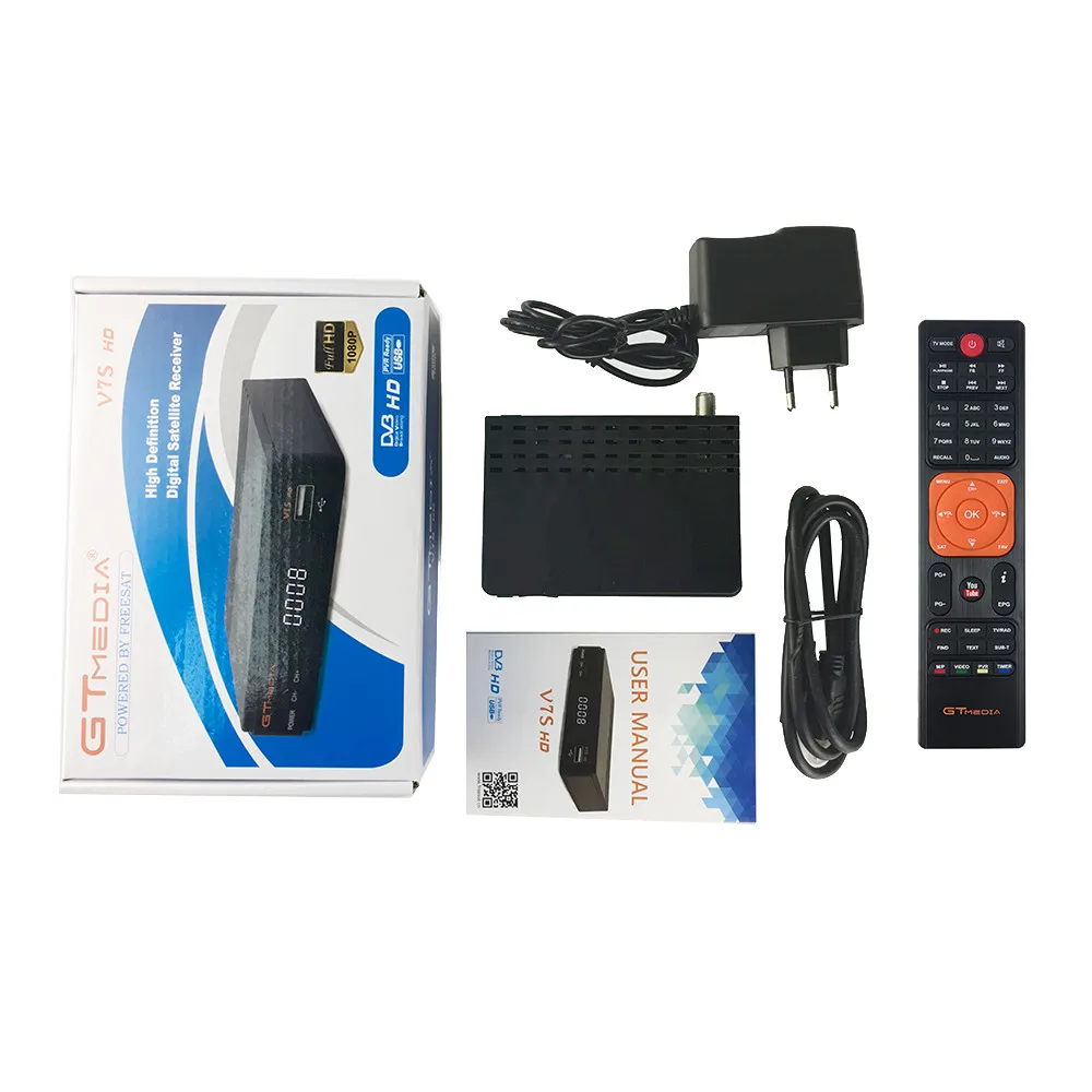 V7S HD DVBS2 Satellite Receiver Digital Converter 1080p Support USB WiFi Antenna 1080P Full HD DVB-S2 PowerVu DVB-S/S2 Complian